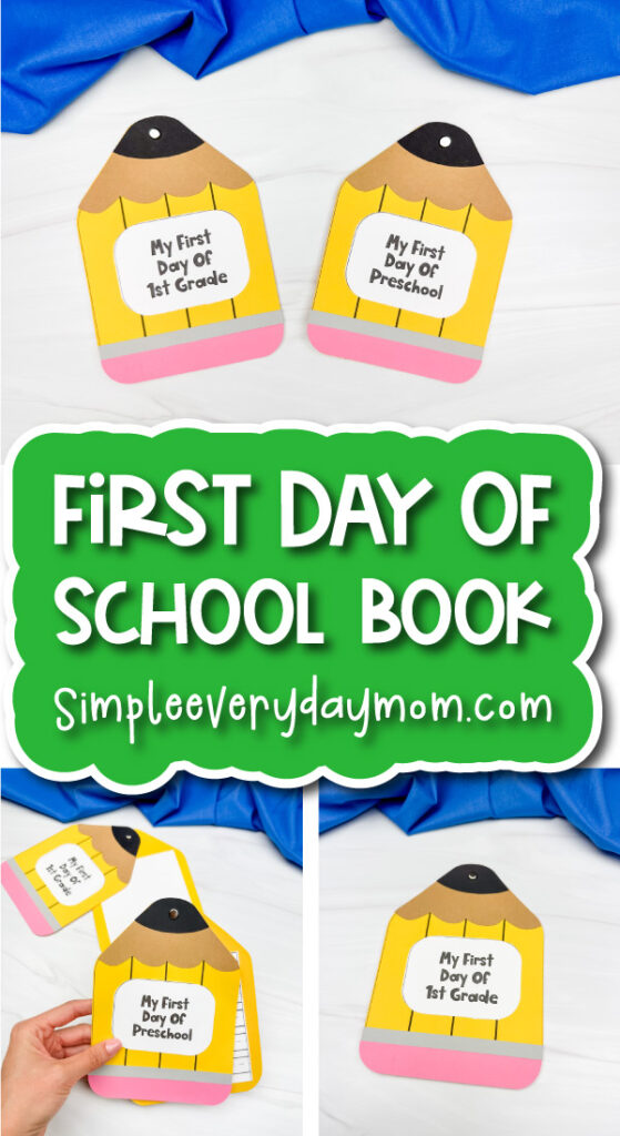 First day of School book craft for kids cover image