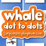 whale dot to dot worksheets cover image