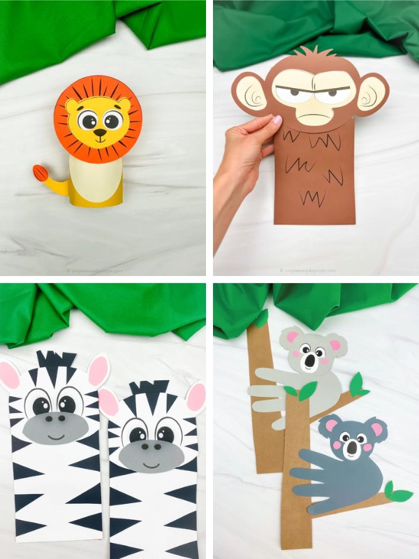 animal craft ideas collage