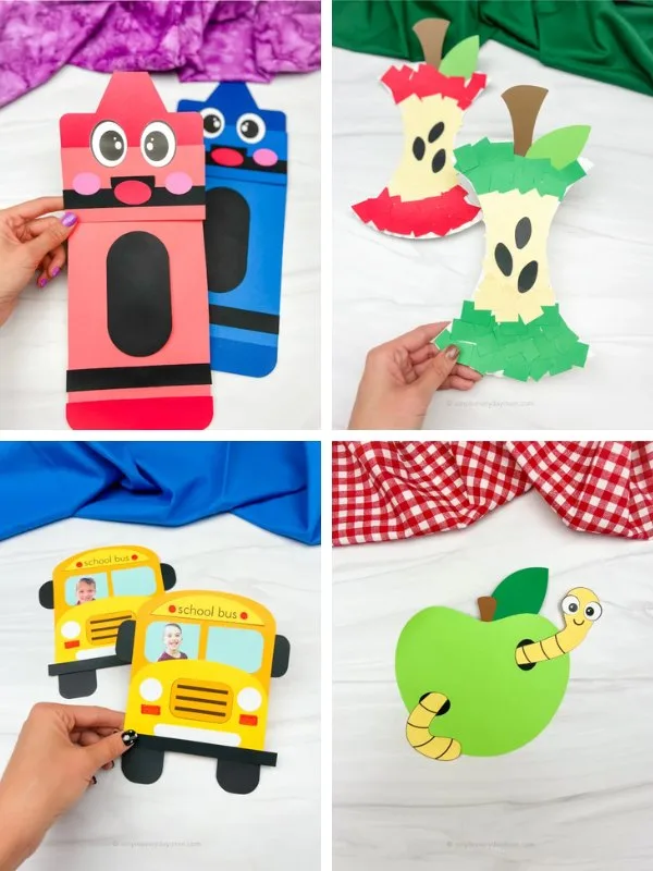 back to school crafts collage