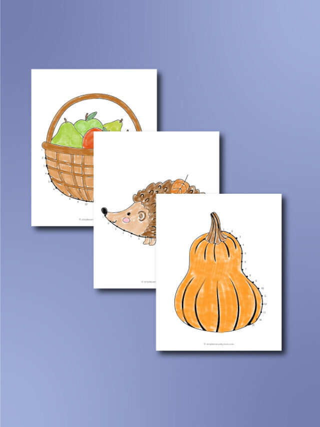 Fall Connect The Dots For Kids [Free Worksheets] Story