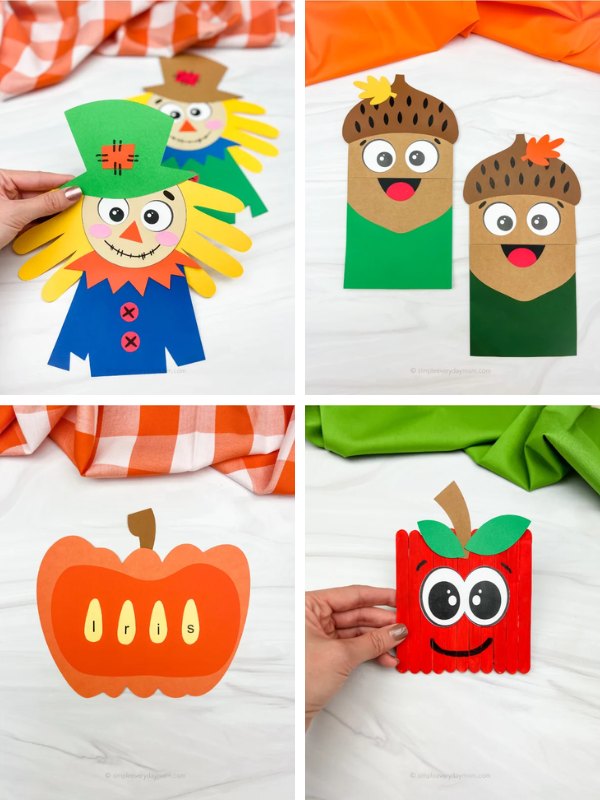 Fall craft ideas for kids image collage