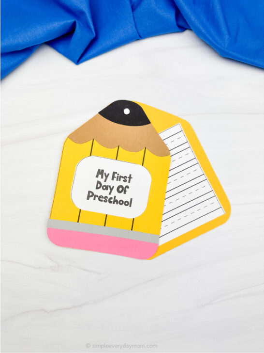 First Day Of School Printable Book For Kids [Free Template]