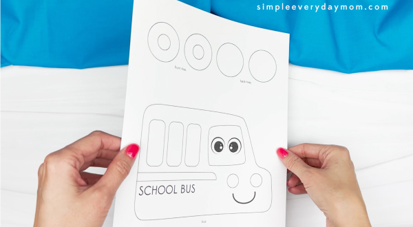 printed school bus template