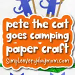 Pete the cat goes camping craft cover image