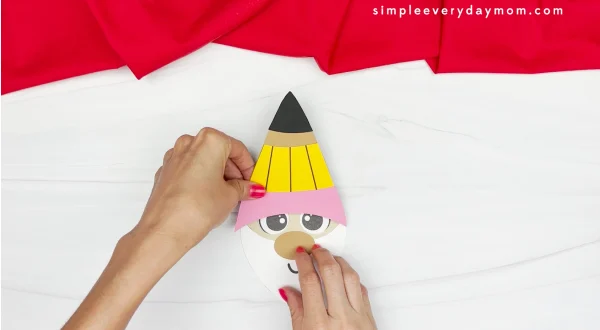 pencil hat to back to school gnome craft