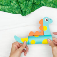Dinosaur Toilet Paper Roll Craft For Kids [Free Template]