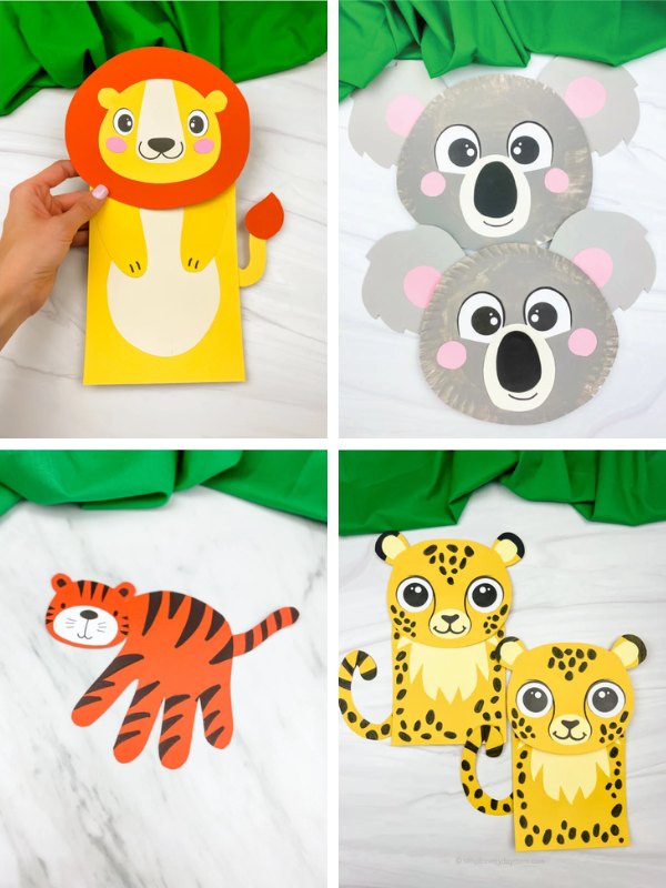 zoo animal craft ideas image collage