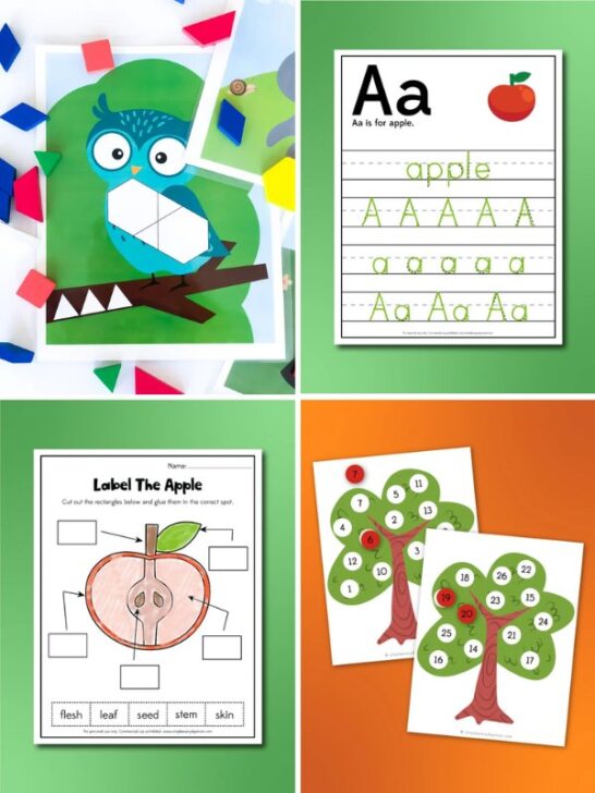 Apple Do A Dot Printables For Kids [Free Worksheets]