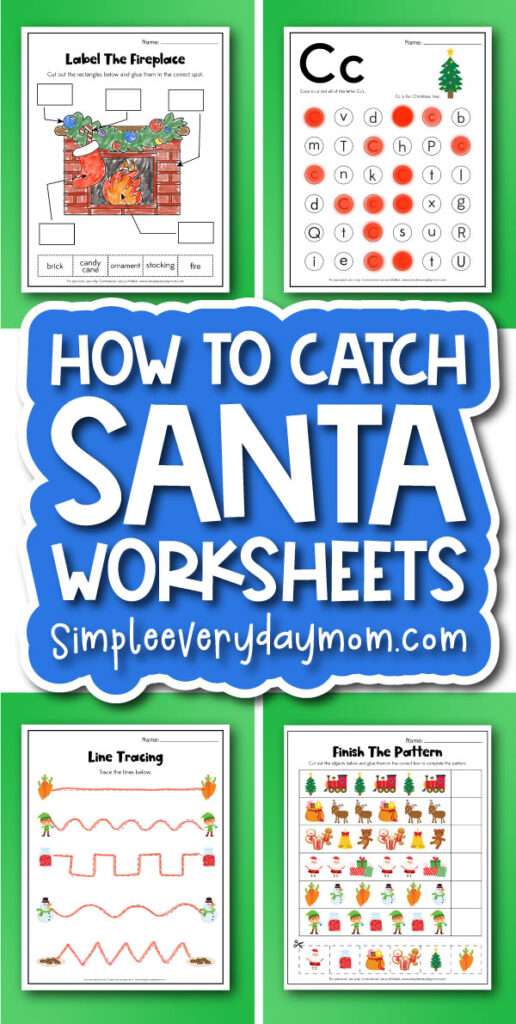 How to catch Santa worksheets cover image