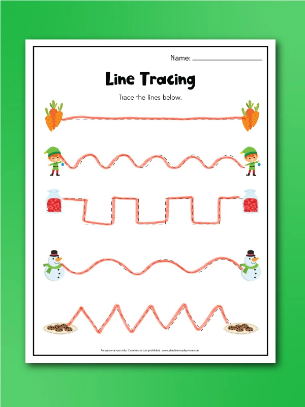 How to catch Santa line tracing