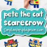 Pete the cat scarecrow craft cover image