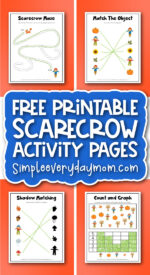 Free Printable Scarecrow Activity Sheets For Kids