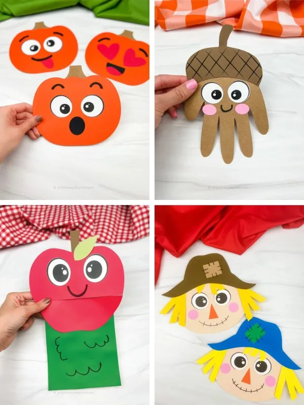 autumn crafts for kids collage