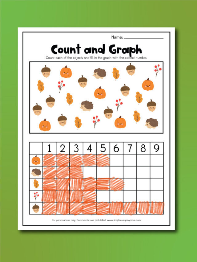 Fall Graphing Worksheets For Kids Free Printable Story