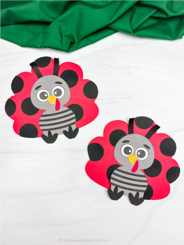 Ladybug Turkey Disguise Craft For Kids [Free Template] Story
