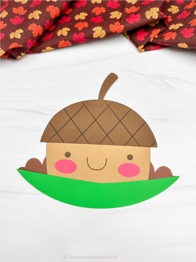 Little Acorn Craft For Kids [Free Template] Story