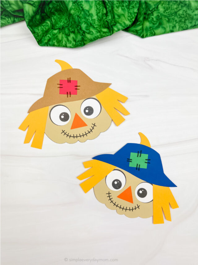 Pumpkin Scarecrow Craft For Kids [Free Template] Story