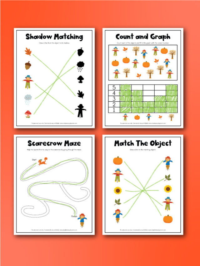 Free Printable Scarecrow Activity Sheets For Kids Story