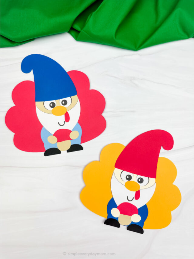 gnome turkey disguise craft side by side two examples