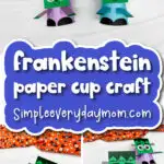 Frankenstein paper cup craft cover image