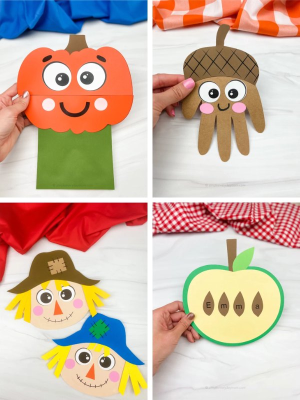 Fall craft ideas collage