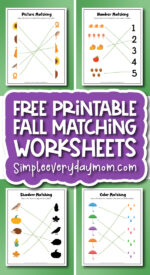 Free Printable Fall Matching Worksheets For Kids