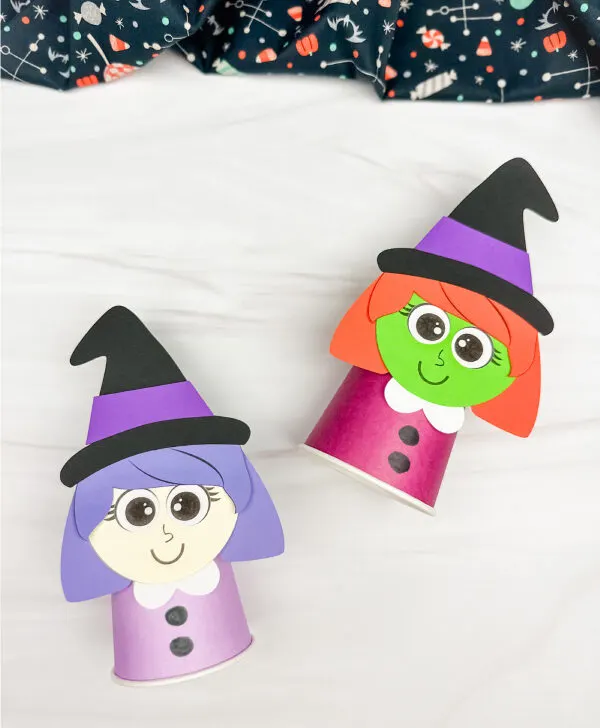 witch paper cup craft feature image