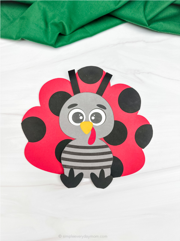 single example of ladybug turkey disguise craft