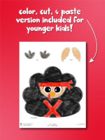 Disguise A Turkey Ninja Craft For Kids [Free Template]