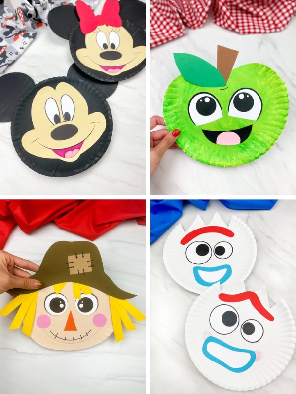 paper plate crafts collage