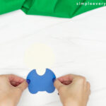 hands gluing body together for turkey
