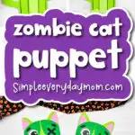 zombie cat puppet craft pinterest image