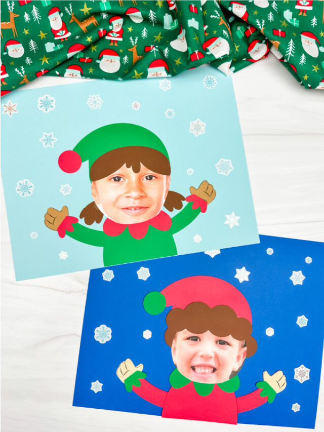 double photo of photo elf craft