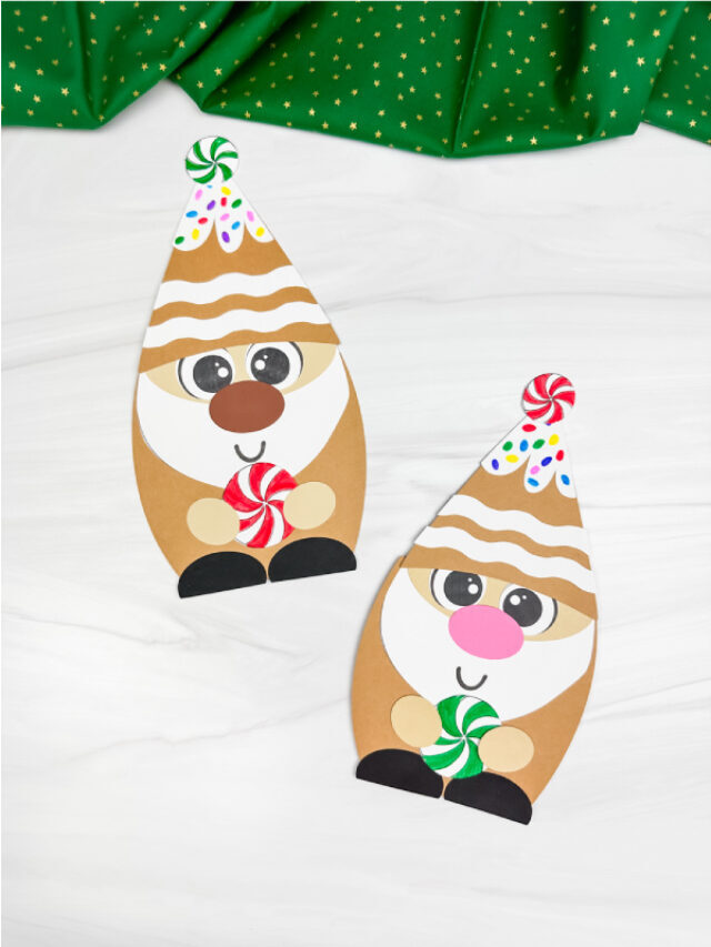 Gingerbread Gnome Craft For Kids [Free Template] Story