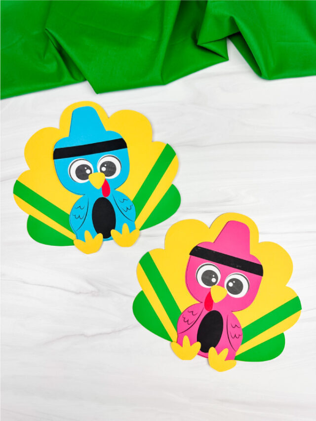 Turkey Crayon Disguise Craft For Kids [Free Template] Story