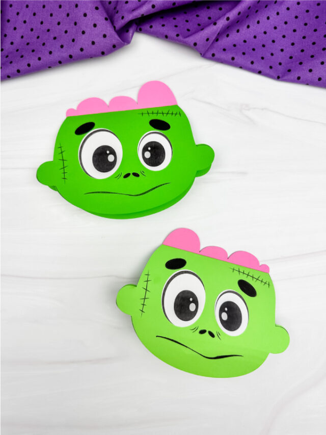 Zombie Card Craft For Kids [Free Template] Story
