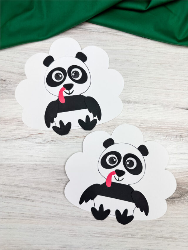 Panda Turkey Disguise Craft For Kids [Free Template] Story
