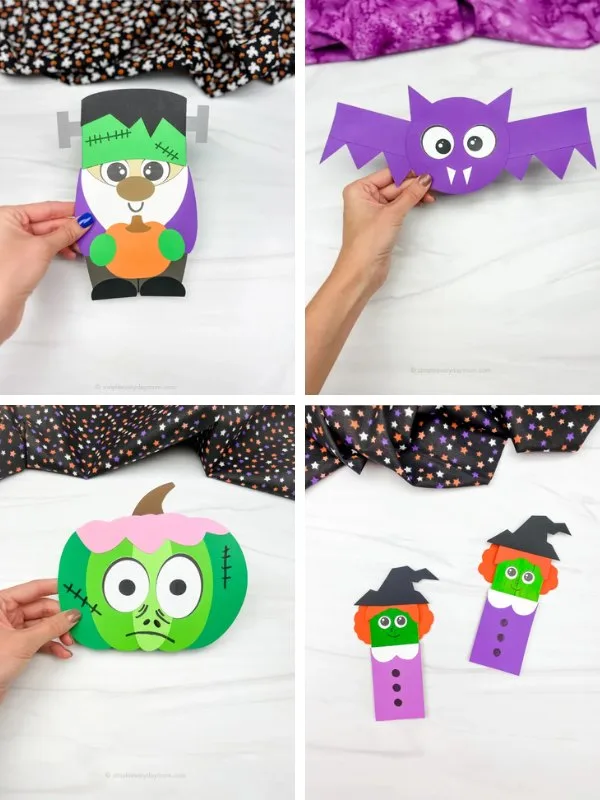 Halloween crafting ideas collage