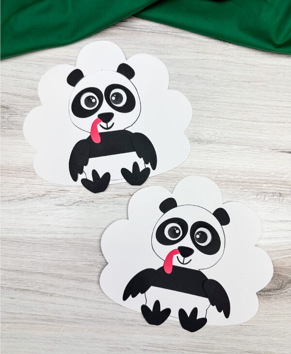 2 panda turkey in disguise crafts