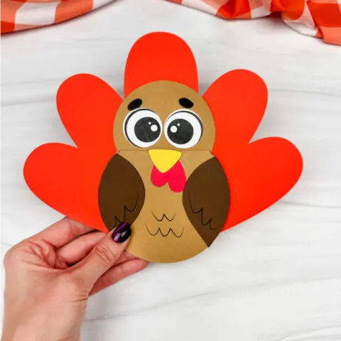 turkey card craft finish item