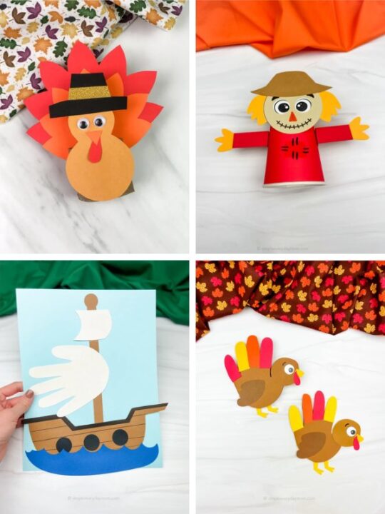 Disguise A Turkey Ninja Craft For Kids [Free Template]