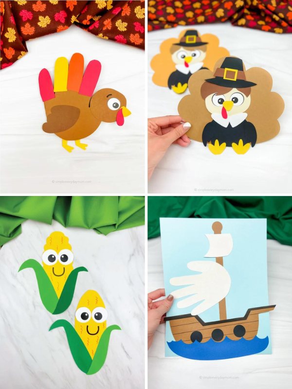 thanksgiving crafts collage