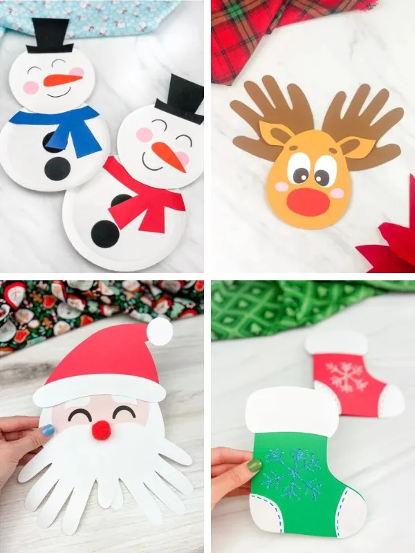 Christmas crafts collage