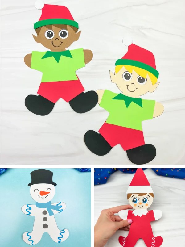 Disguise a gingerbread man collage