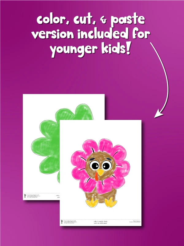flower turkey disguise colored version