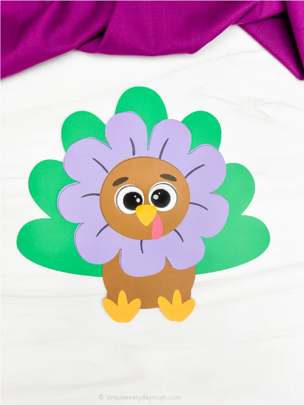 flower turkey disguise color violet