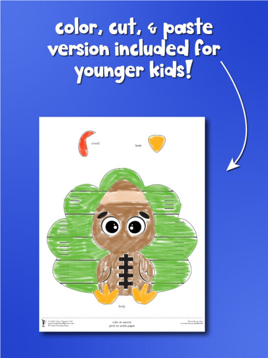 Football Turkey Disguise For Kids [Free Template]