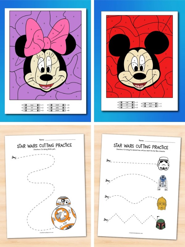 Disney activities collage