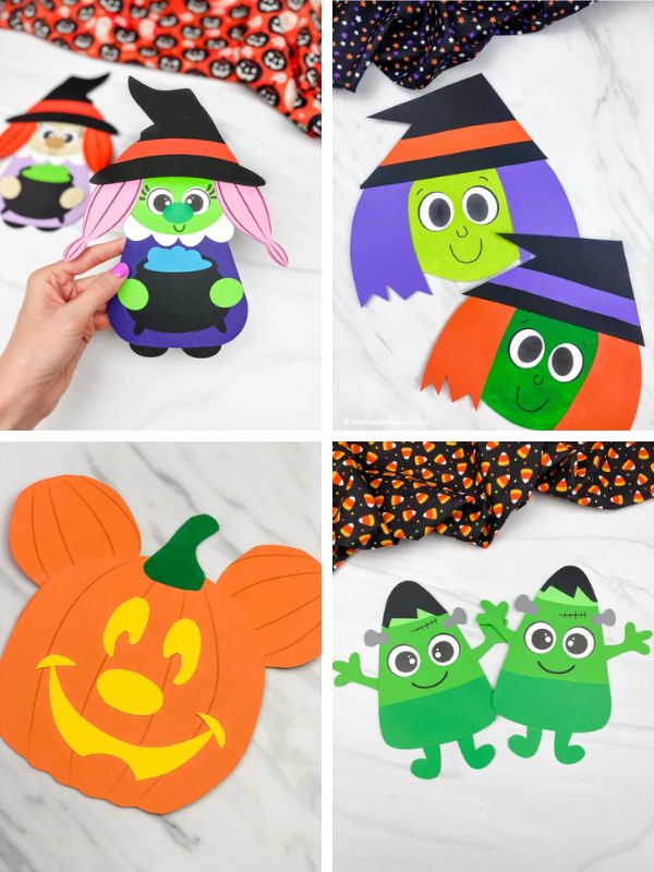 Halloween craft ideas for kids collage